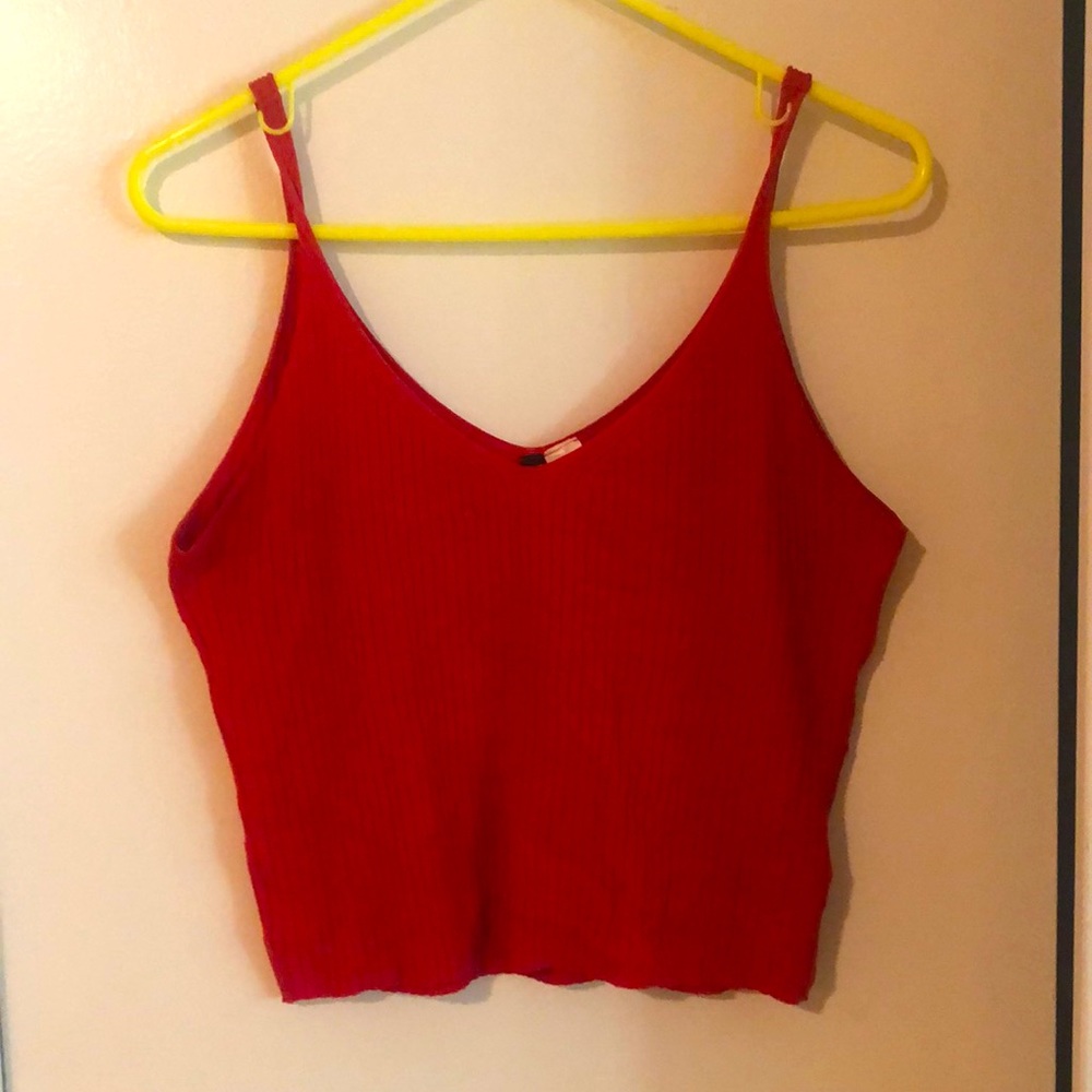 H&M spaghetti strap crop top